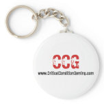 Critical Condition Gaming White keychain
