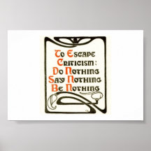 Criticism poster