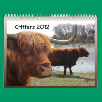 Critters 2012 ~ calendar calendars