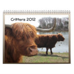 Critters 2012 ~ calendar