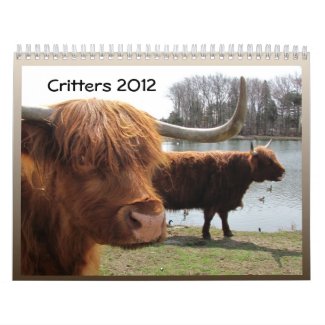 Critters 2012 ~ calendar calendar