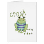 Croak Ribet Frog Tshirts and Gifts Greeting Card