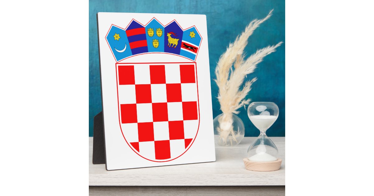 Croatia Coat Of Arms Plaque | Zazzle