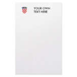Croatia Coat of Arms Stationery Paper