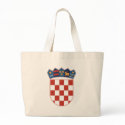 Croatia Coat of Arms Tote Bag by FlagTshirts Croatia Coat of Arms Tote Bag