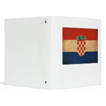 Croatia Flag Vinyl Binder