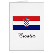 Croatia Flag Design cards