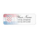 CROATIA FLAG RETURN ADDRESS LABEL