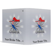 Croatia Flag Map 2.0 Vinyl Binders
