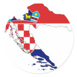 Croatia Flag map HR Hrvatska stickers
