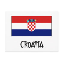 Croatia Flag postcards
