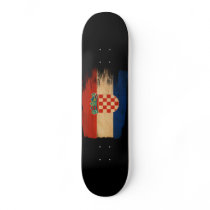 Croatia Flag Skate Board Deck
