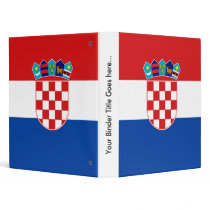 Croatia High quality Flag 3 Ring Binders