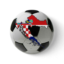 Croatia national team pinback button