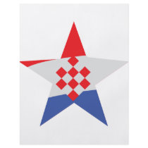 croatia star icon personalized flyer