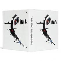 Croatia Trendy Peace Sign with Croat map Vinyl Binder