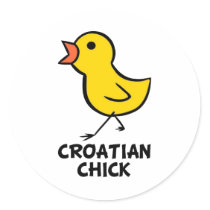 Croatian Chick stickers