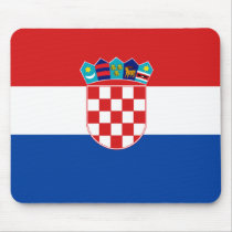 Croatian Flag mousepads