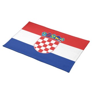 Croatian Flag on MoJo Placemat