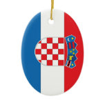 Croatian Flag Christmas Tree Ornaments