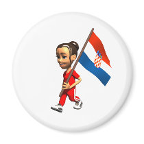 Croatian Girl magnets