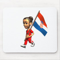 Croatian Girl mousepads
