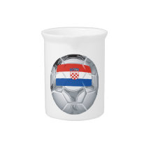 Croation Soccer Ball Beverage Pitcher