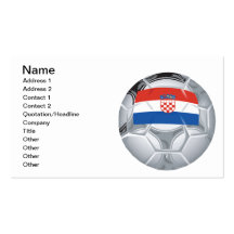 Croation Soccer Ball Business Card