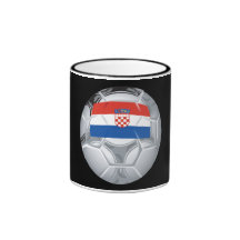 Croation Soccer Ball Coffee Mugs