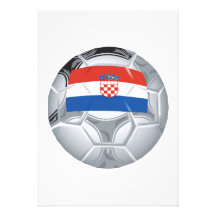 Croation Soccer Ball Custom Invites