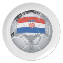 Croation Soccer Ball Dinner Plate