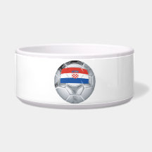 Croation Soccer Ball Dog Bowl