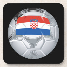 Croation Soccer Ball Drink Coasters