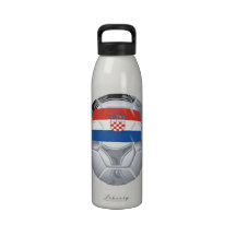 Croation Soccer Ball Drinking Bottles
