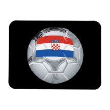 Croation Soccer Ball Flexible Magnets