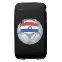 Croation Soccer Ball iPhone 3 Tough Cases