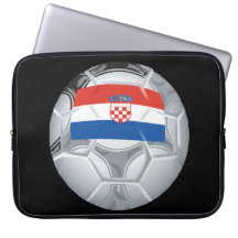 Croation Soccer Ball Laptop Computer Sleeve