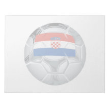 Croation Soccer Ball Memo Notepads