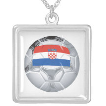 Croation Soccer Ball Pendant