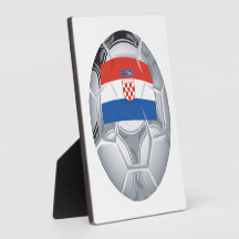 Croation Soccer Ball Photo Plaque