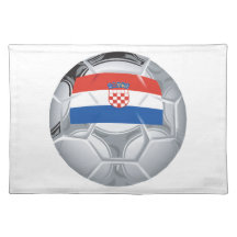 Croation Soccer Ball Place Mat