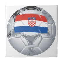 Croation Soccer Ball Tile