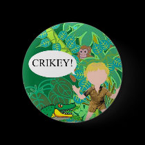 Croc Hunter Button buttons