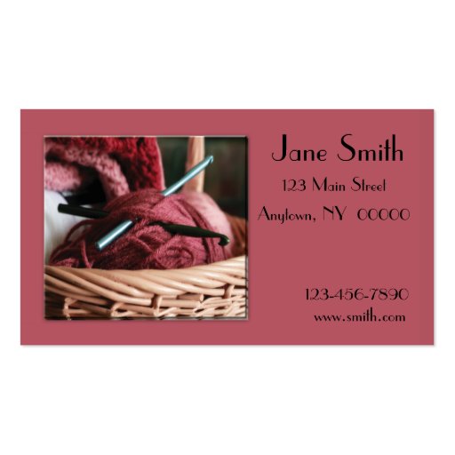 Crochet Business Card Zazzle