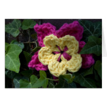Crochet Garden - Flower in the Ivy cards