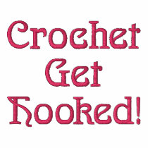 Crochet Get Hooked! Hoodie embroidered shirts