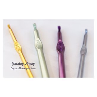 Crochet hooks photo customizable business cards