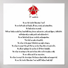 Crochet Liberation Front Manifesto Print