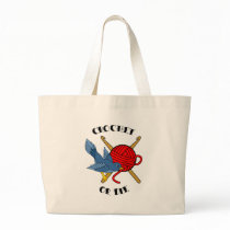 Crochet or Die Tattoo bags