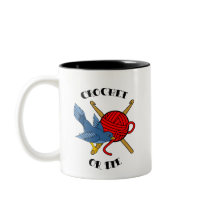 Crochet or Die Tattoo mugs